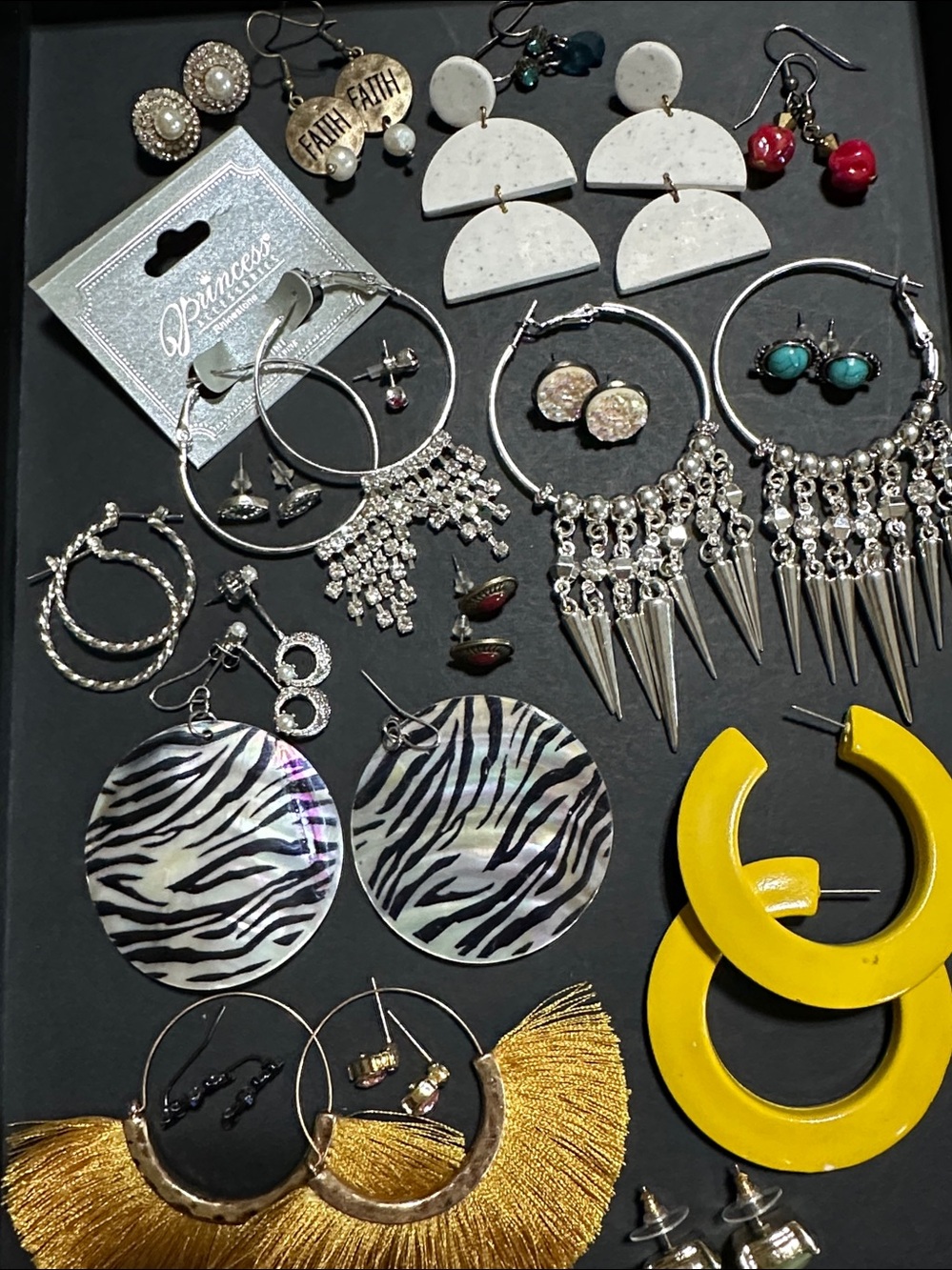 111.  Mixed Style Pierced Earring Bundle